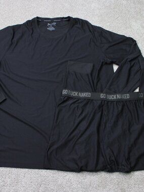 Duluth Buck Naked Shirt & Pants Set Mens 3XL Black Base Layer Performance L/S